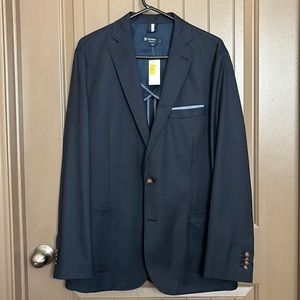 Cremieux Sport Coat, Navy, Size: L 38 Reg.